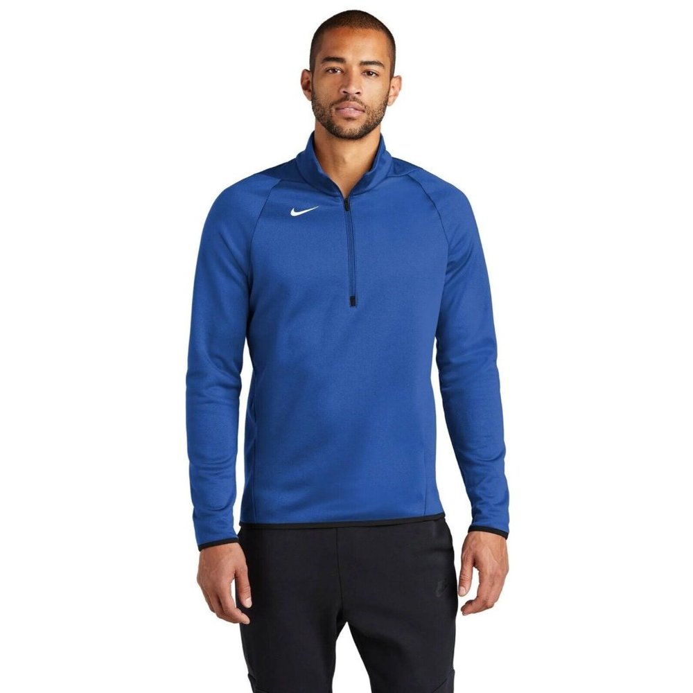 Nike Therma Fit 1/4 Zip Fleece Pullover Jacket Royal Blue Men’s 3XL NEW CN9492